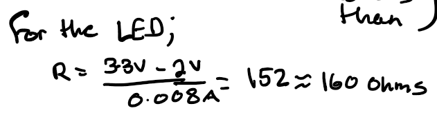LEDs for sum resistor calculation