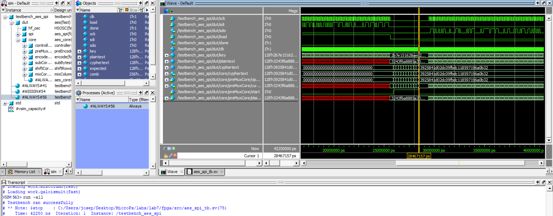 Successful test for SPI